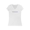 Logo- Takes courage To Believe, Women's V-Neck Tee