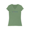 Logo- Takes courage To Believe, Women's V-Neck Tee