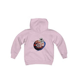 logo & Mars Astronaut- Kids Hooded Sweatshirt