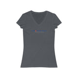 Logo- Takes courage To Believe, Women's V-Neck Tee