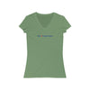 Logo- Women's 100% V-Neck Tee