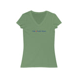 Logo- Women's 100% V-Neck Tee