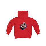 logo & Mars Astronaut- Kids Hooded Sweatshirt