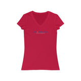 Logo- Science and Research, Women's V-Neck Tee