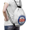 Space Helmet Drawstring Bag