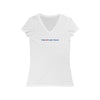 Logo- Women's 100% V-Neck Tee